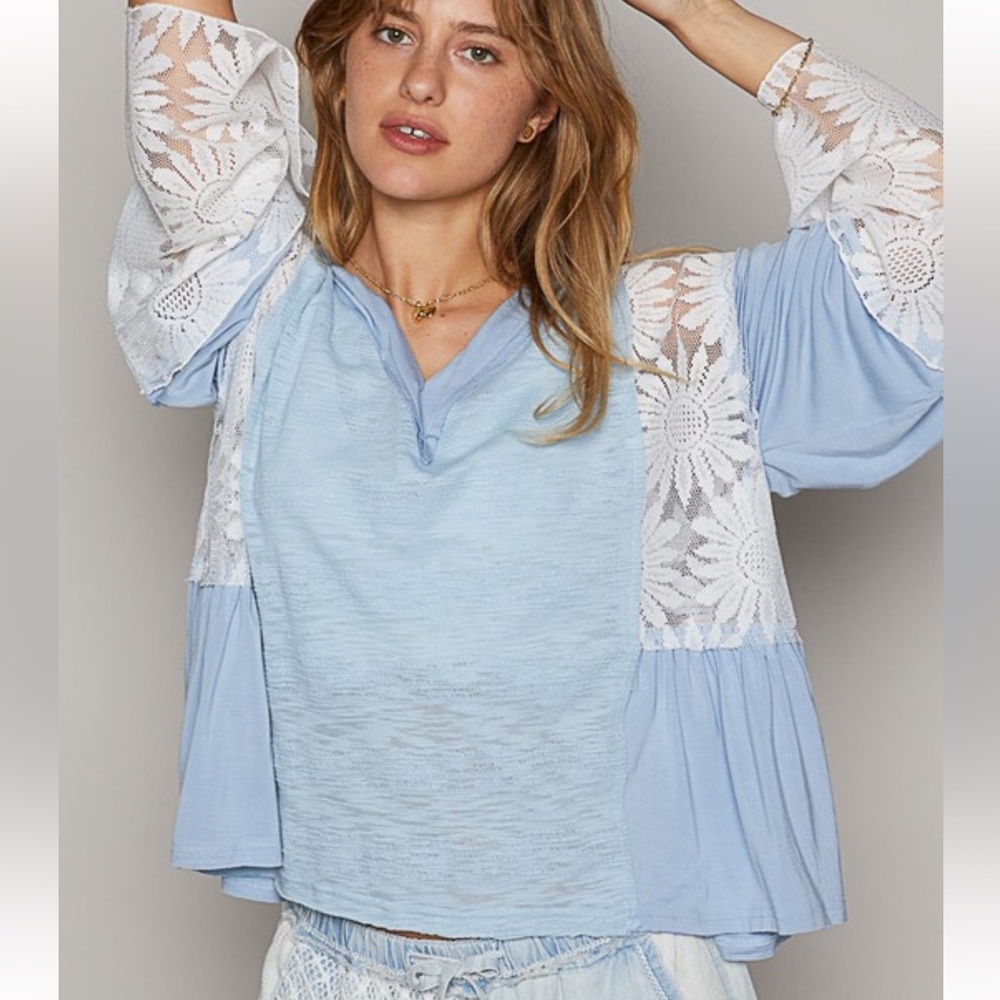 392. Blue Lace Block Top